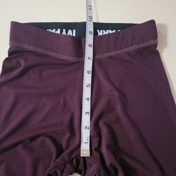 Ivy Park Burgundy Logo Branded Leggings - Picture 7 of 14